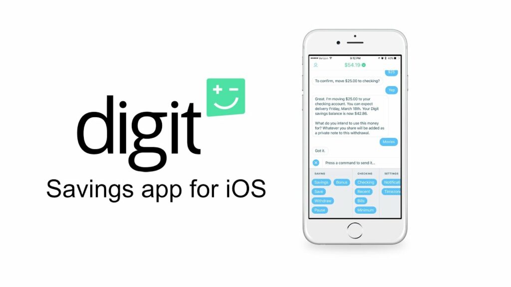 Digit - Saving app for IOS