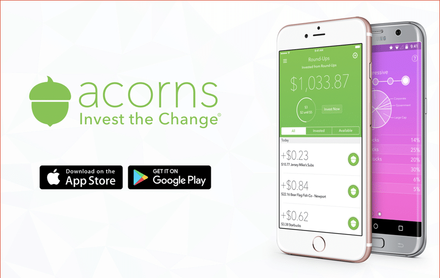 Acorns - app for microinvesting