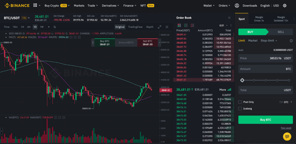 Binance platform