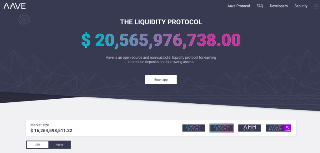 AAVE liquidity funds