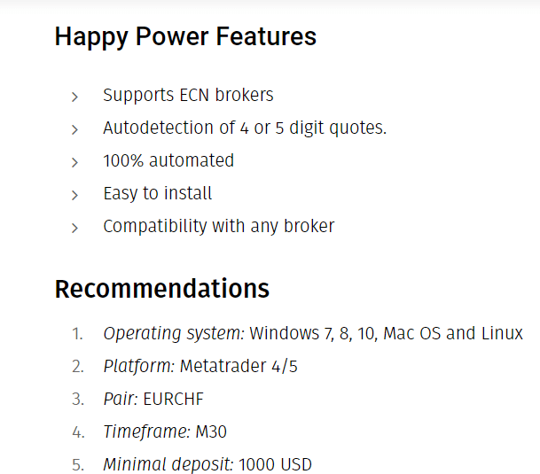 Features and recommendations of Happy Power
