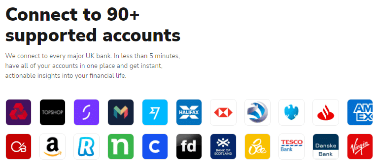 Connect to 90+ supported accounts