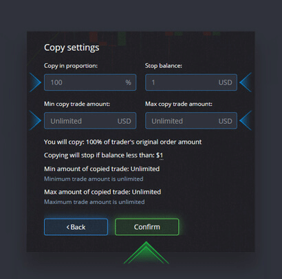 Set up your trading limits