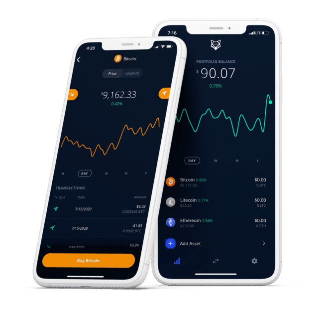 ShapeShift mobile wallet interface