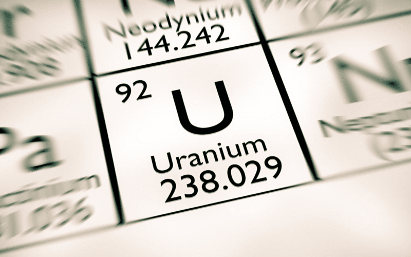 Uranium in periodic table
