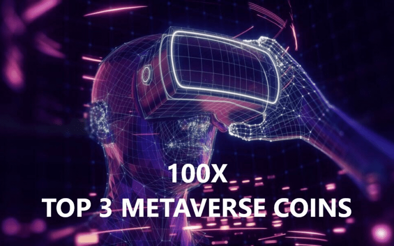 100x top 3 metaverse coins, lettering