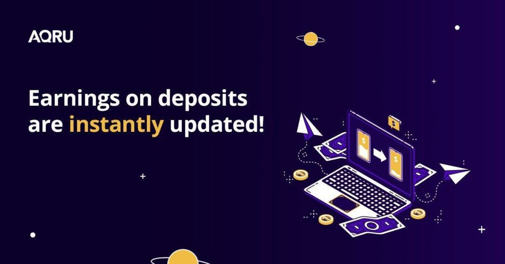 Deposits and withdrawals are easier with Aqru