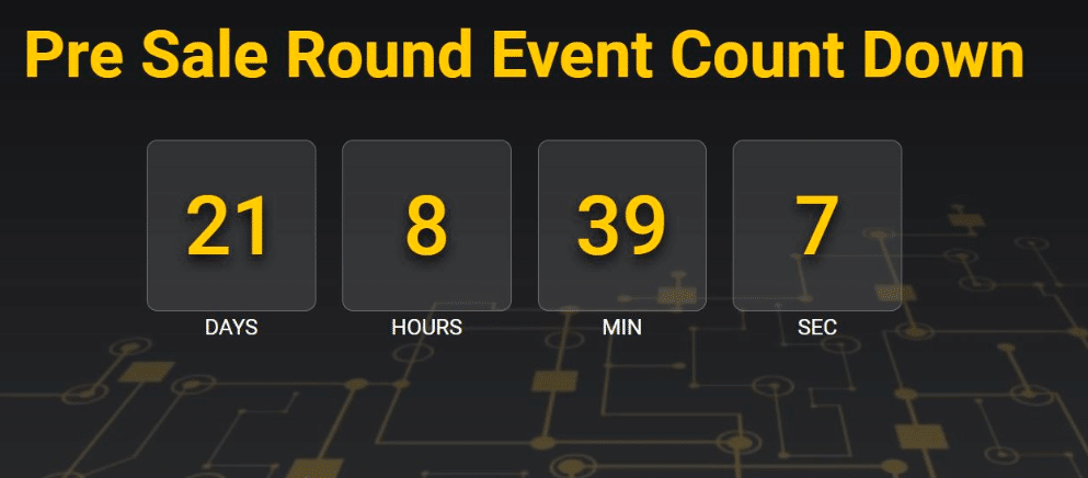 Pre Sale Round Event Count Down