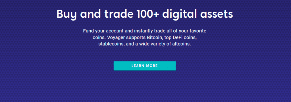 Buy and trade 100+ digital assets