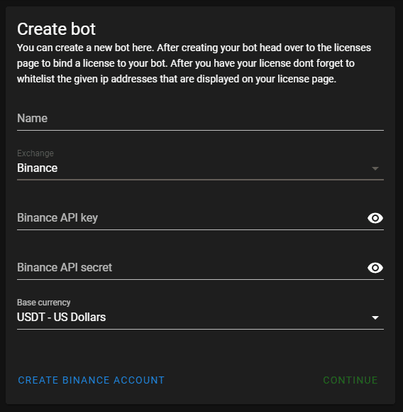 Create the first bot